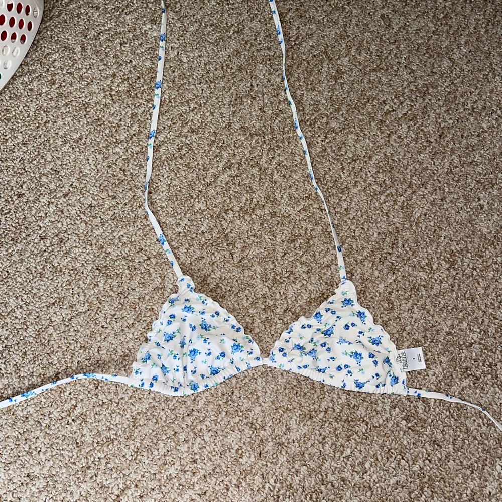 Wild Fable Blue Floral Bikini Top